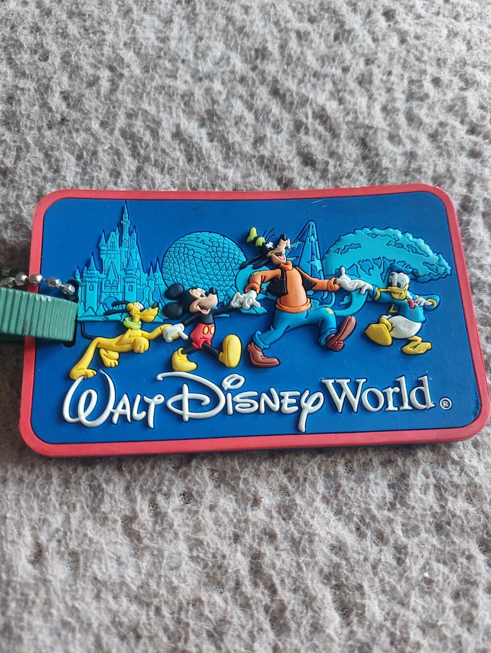 Disney  Walt Disney World Blue & Red Character Luggage Tag - Picture 2 of 10